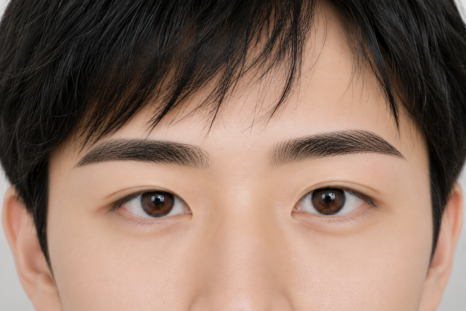 メンズ眉毛サロン施術前の眉毛