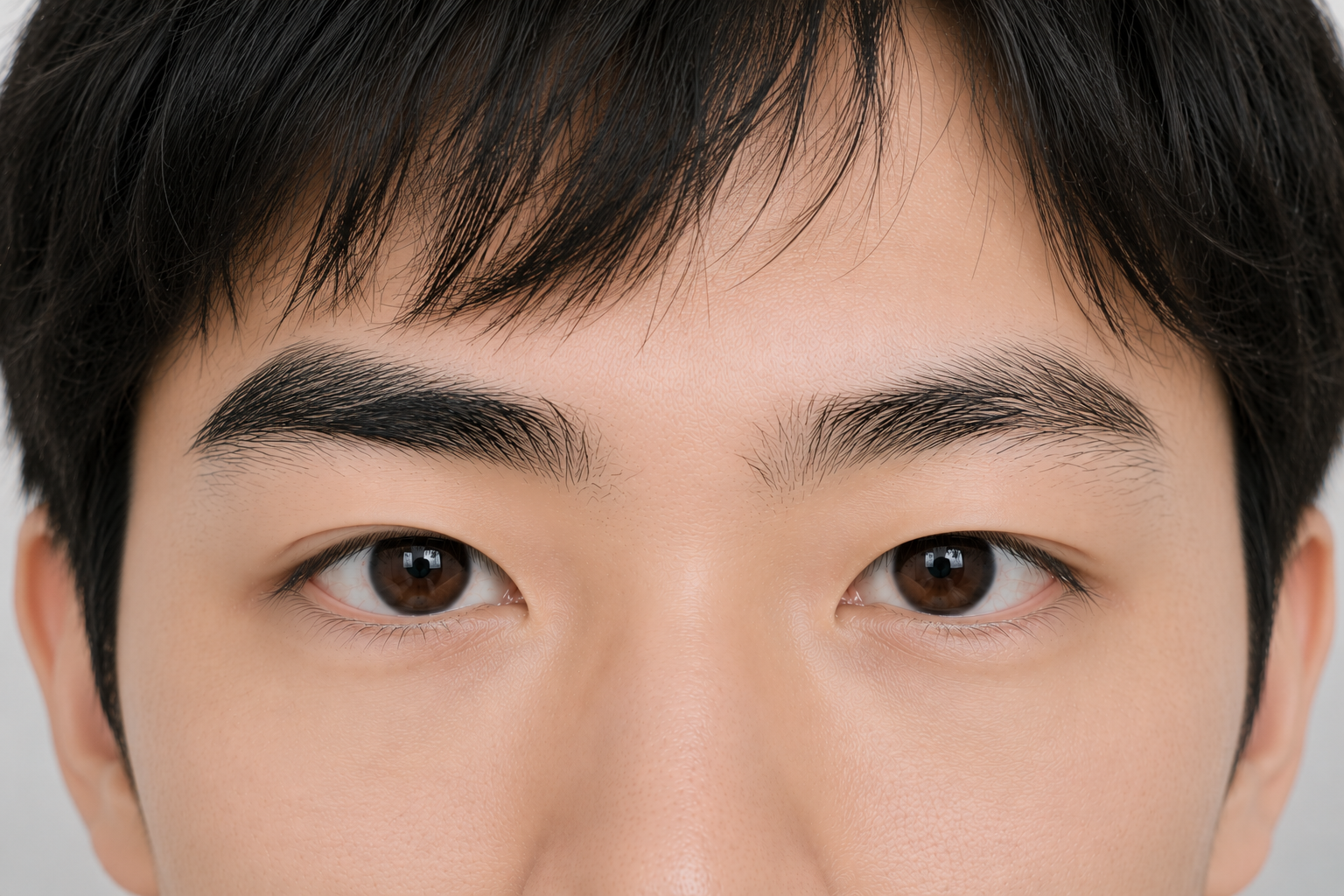 メンズ眉毛サロン施術前の眉毛