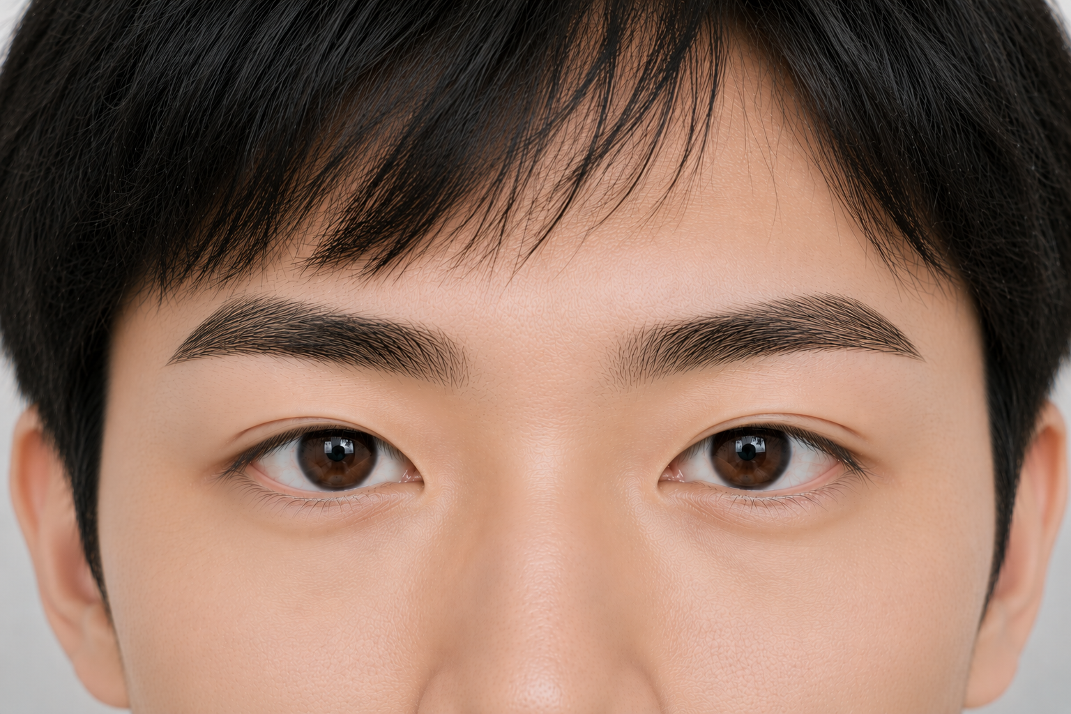メンズ眉毛サロン施術前の眉毛